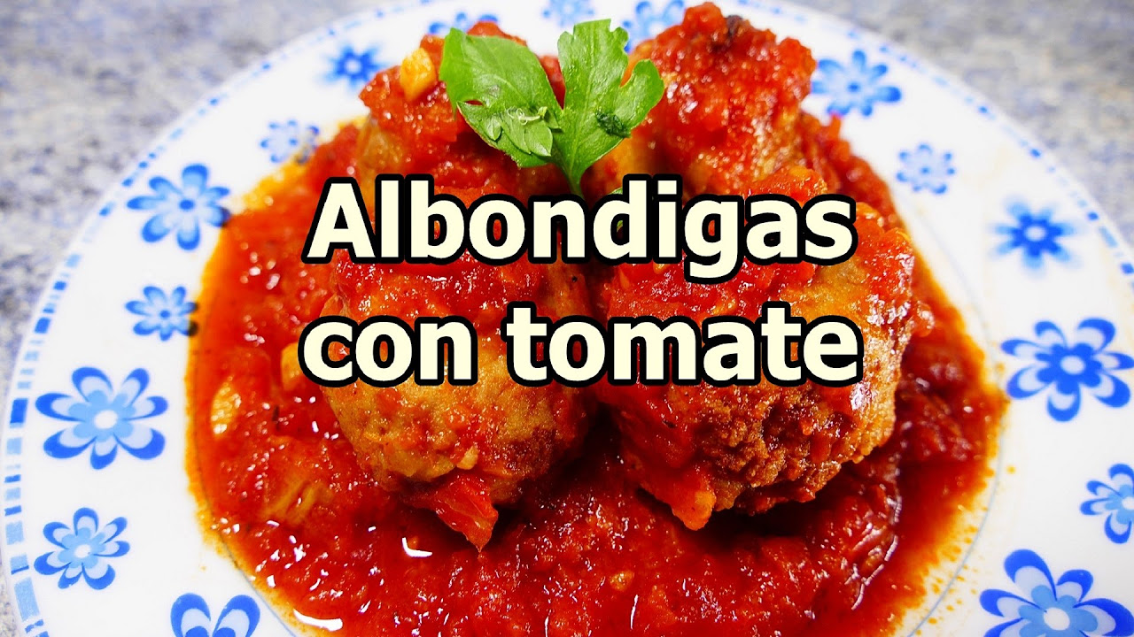 ALBONDIGAS EN SALSA DE TOMATE - recetas de cocina faciles rapidas y economicas de hacer