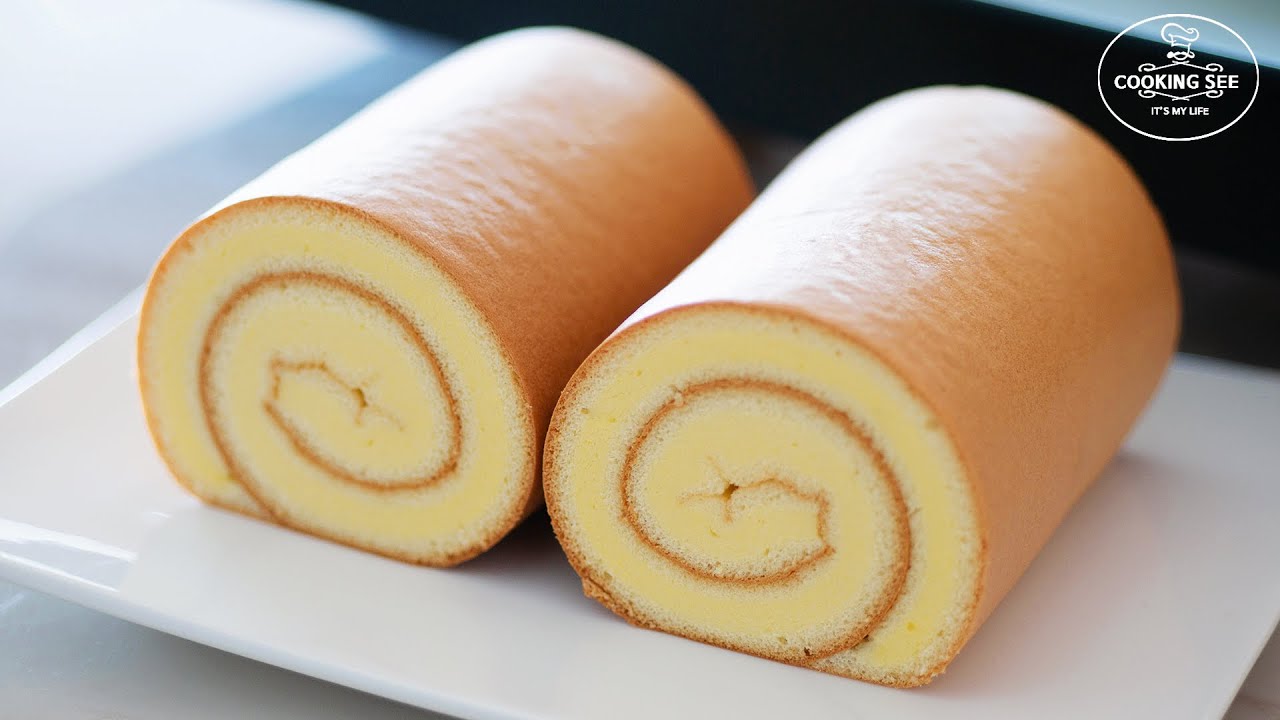 Cómo hacer pastel de rollo suizo / Receta básica de pastel de rollo / Pastel de rollo fácil