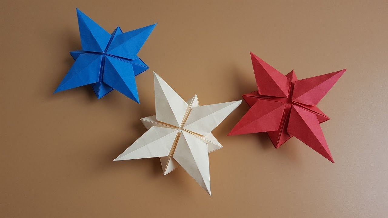 Cómo hacer una ? ESTRELLA 3D ? | Origami PASO A PASO