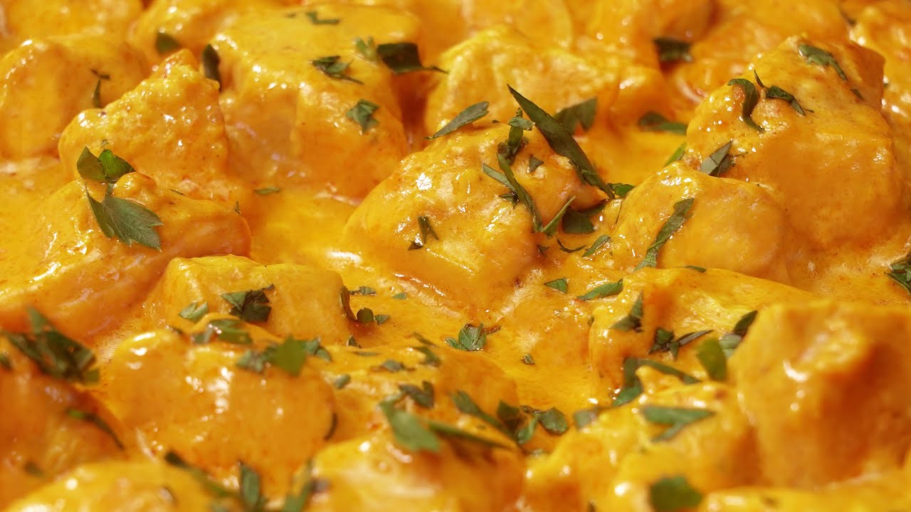 Pollo al curry Receta con nata - Comidas rapidas y faciles de hacer