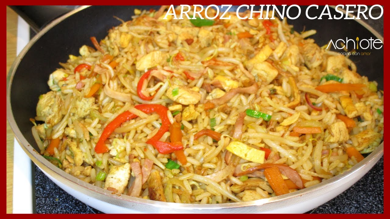 Cómo hacer ARROZ CHINO CASERO sin Camarones | El Arroz Frito más Delicioso y fácil!