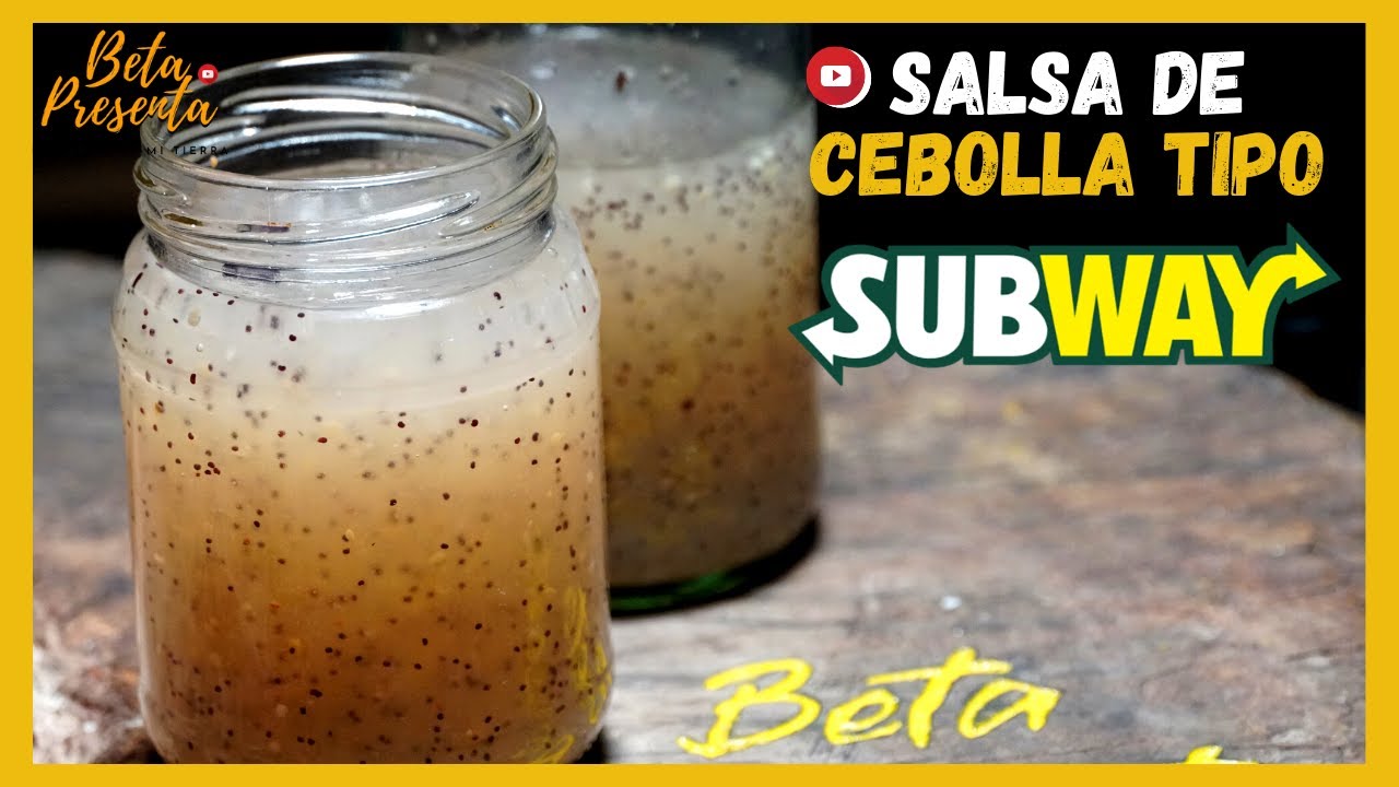 Como HACER SALSA de CEBOLLA DULCE tipo SUBWAY