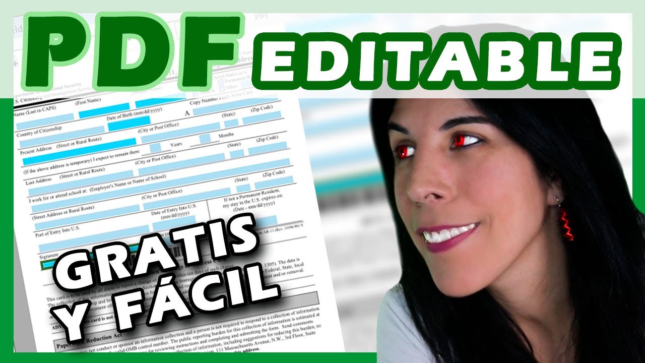 Crear PDF Editable, Rellenable + Firma [? Método Fácil]