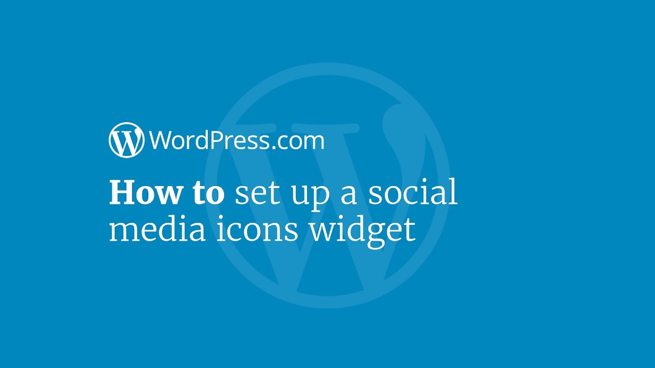 Didacticiel WordPress: comment configurer le widget d'icônes de réseaux sociaux
