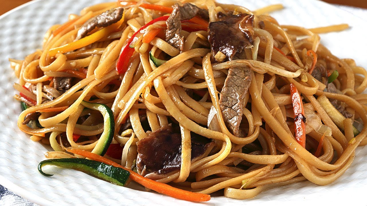 Espaguetis estilo CHINO. Receta fácil y rápida