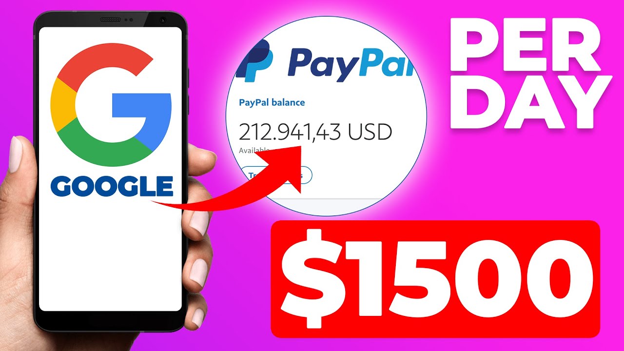 Gagnez 1 500 $ en argent PayPal de GOOGLE (Gagnez de l'argent en ligne)