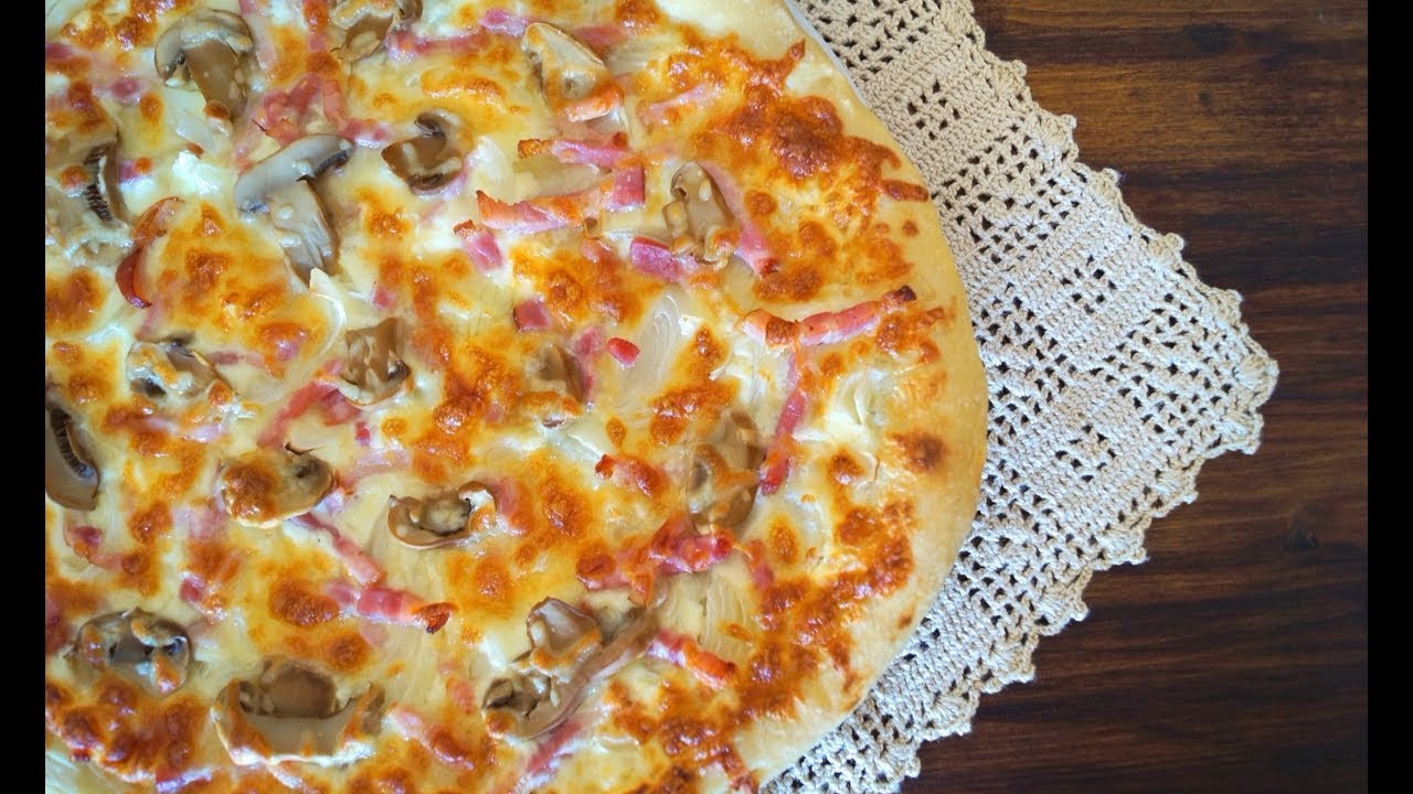 Pizza Carbonara | Receta Cremosa, rápida y fácil