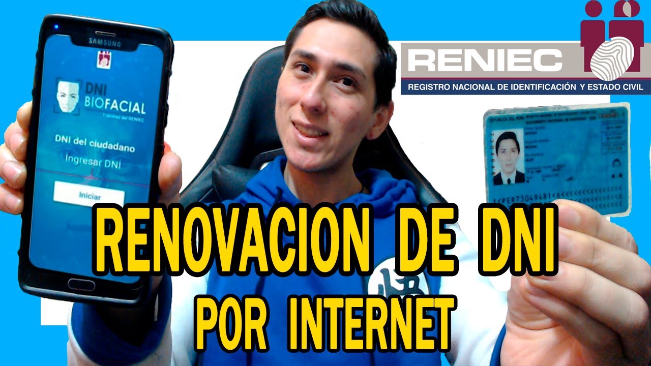 Renovación de DNI por Caducidad vía Internet 2022 ? desde TU CELULAR - TUTORIAL *Paso a Paso* ?