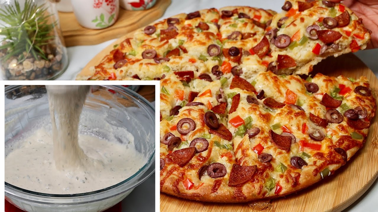 Sans Mettre la Main dans la Pâte‼️La Pizza la plus facile et Moelleuse ?? que vous allez préparer
