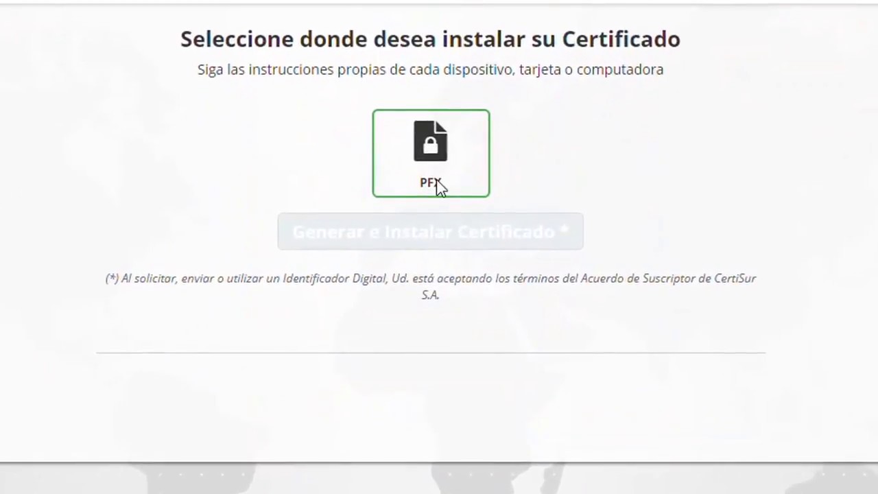 Solicitud Renovación WebService Santander Rio