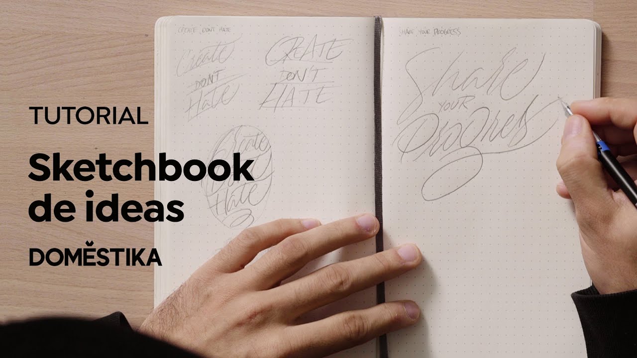 TUTORIAL LETTERING: cómo crear un sketchbook de ideas - Iván Caíña - Domestika