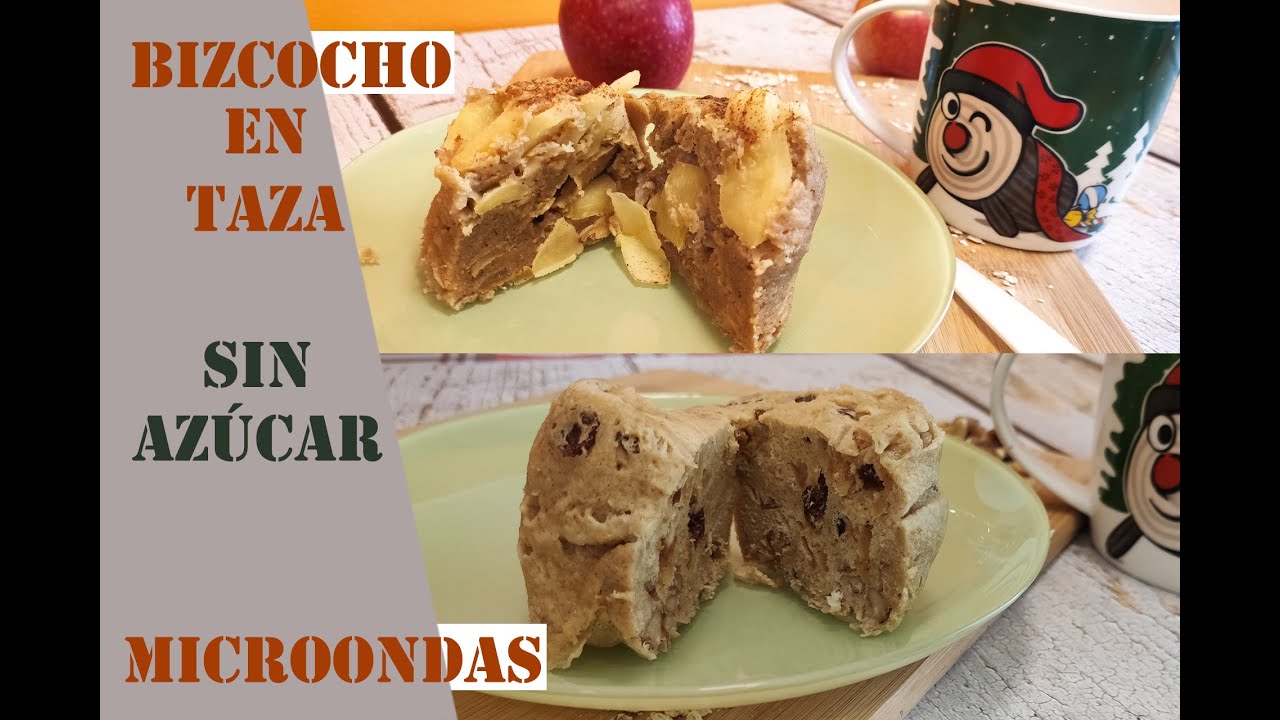2 recetas de Mug cakes de #Avena y manzana | SALUDABLE