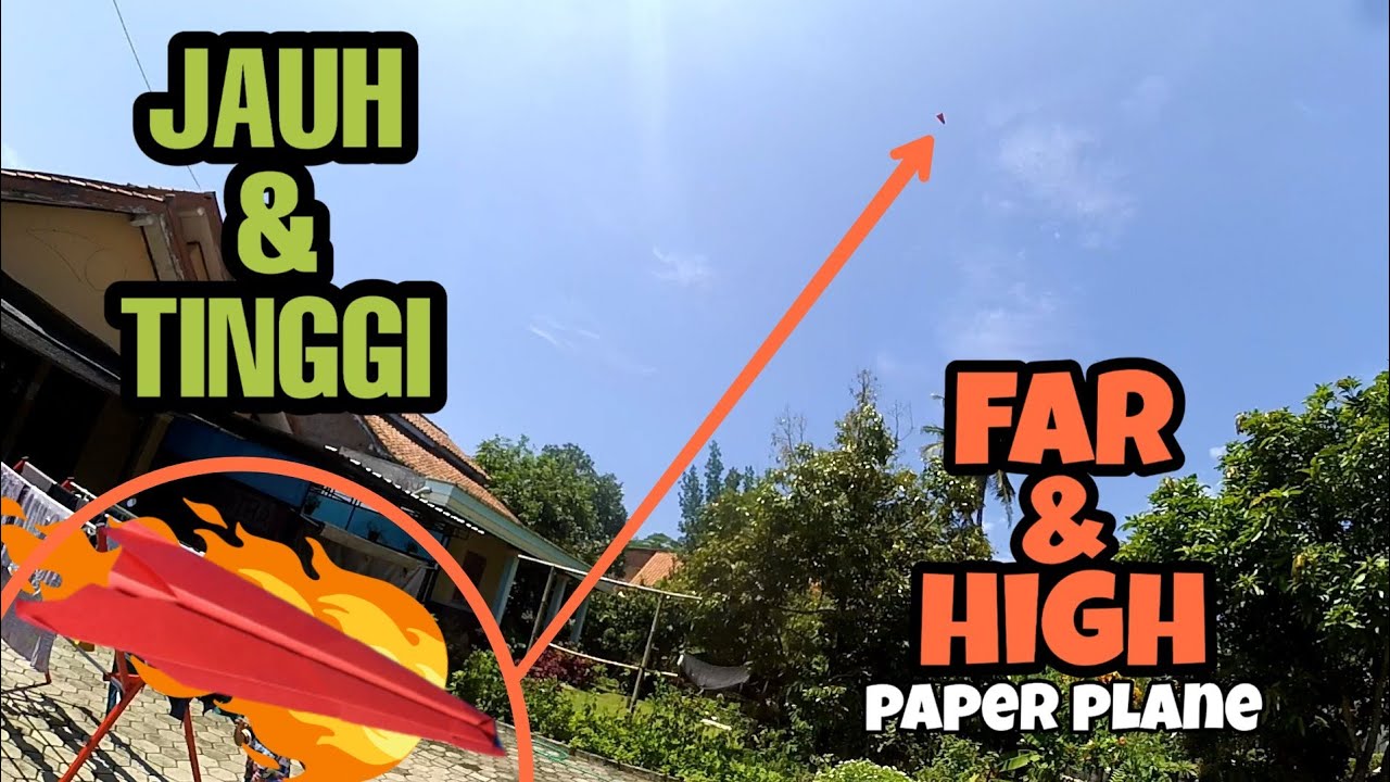 alto y lejos! Cómo doblar un avión de origami lejos - tutorial de avión de papel