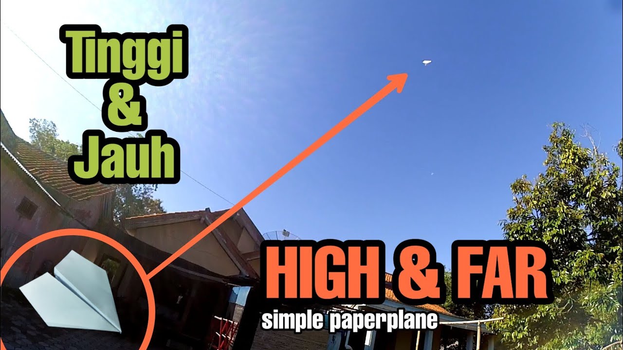alto y lejos! cómo hacer un avión de papel simple con papel A4