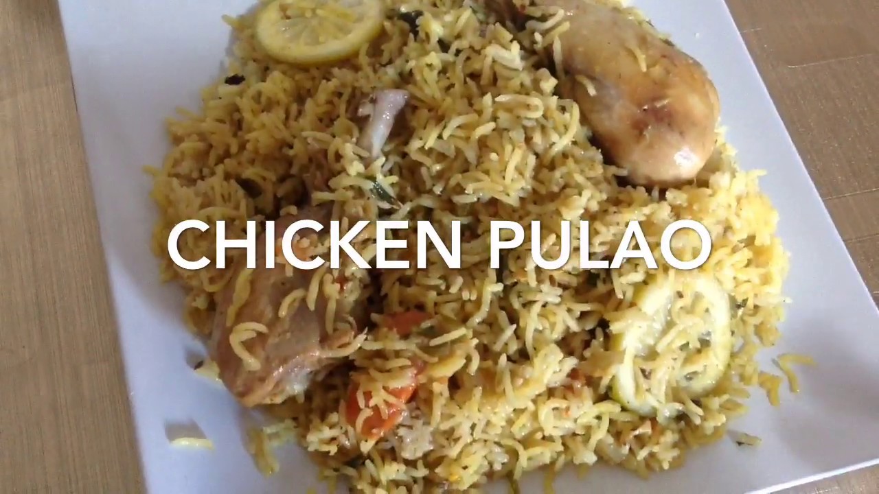 Arroz basmati con pollo y especias Chicken Pulao (arroz con pollo) pollo pulao