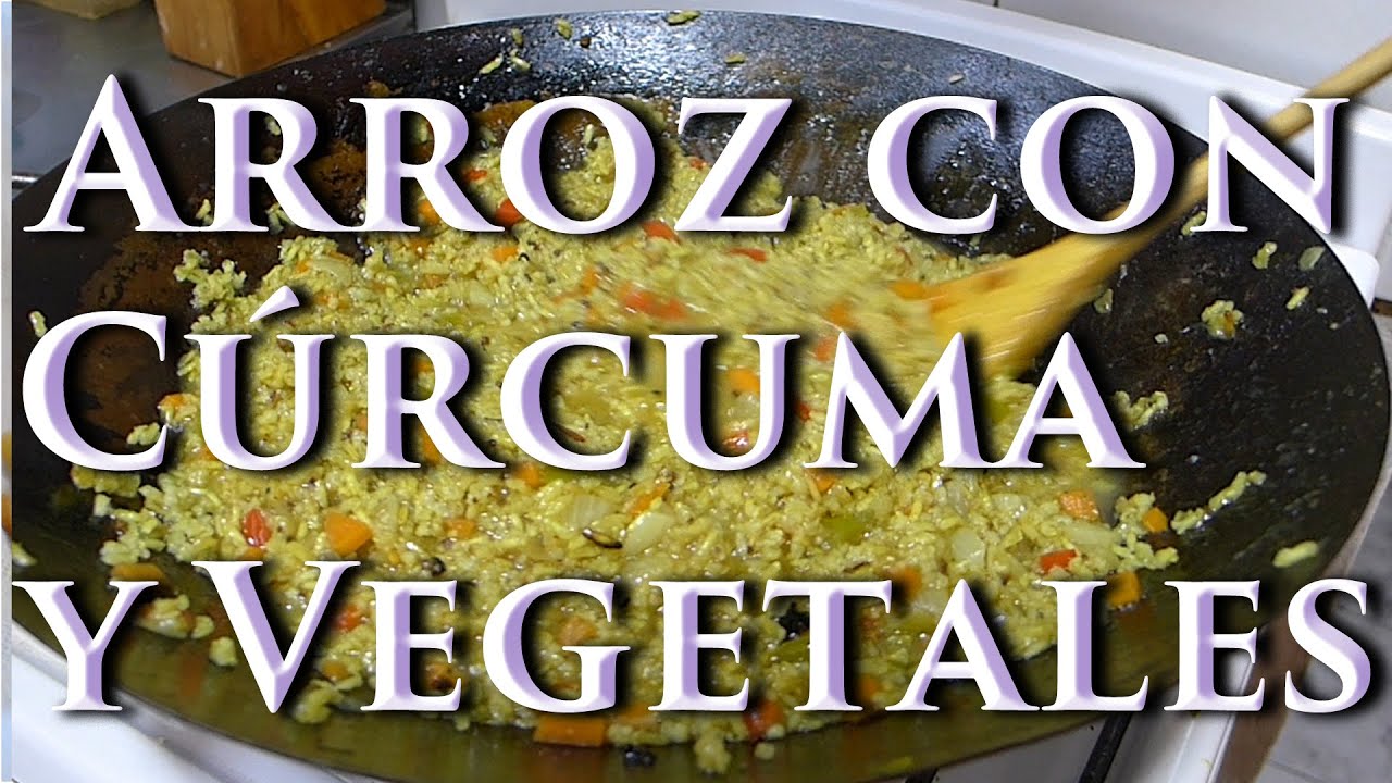 Arroz con Cúrcuma y Vegetales - Muy Fácil.