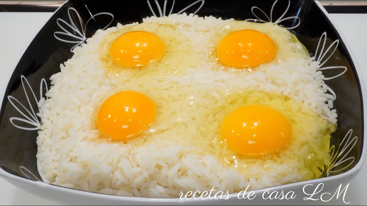 ARROZ FRITO CON HUEVO RECETA FÁCIL, RÁPIDA Y ECONÓMICA / HUEVO CON ARROZ / EGG WITH RICE / LM