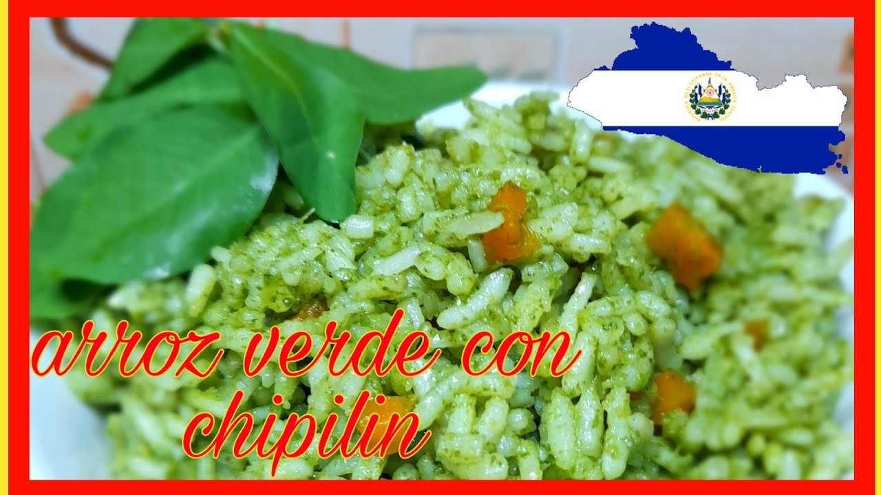 Arroz verde con chipilin salvadoreño para negocio/venta de comida casera