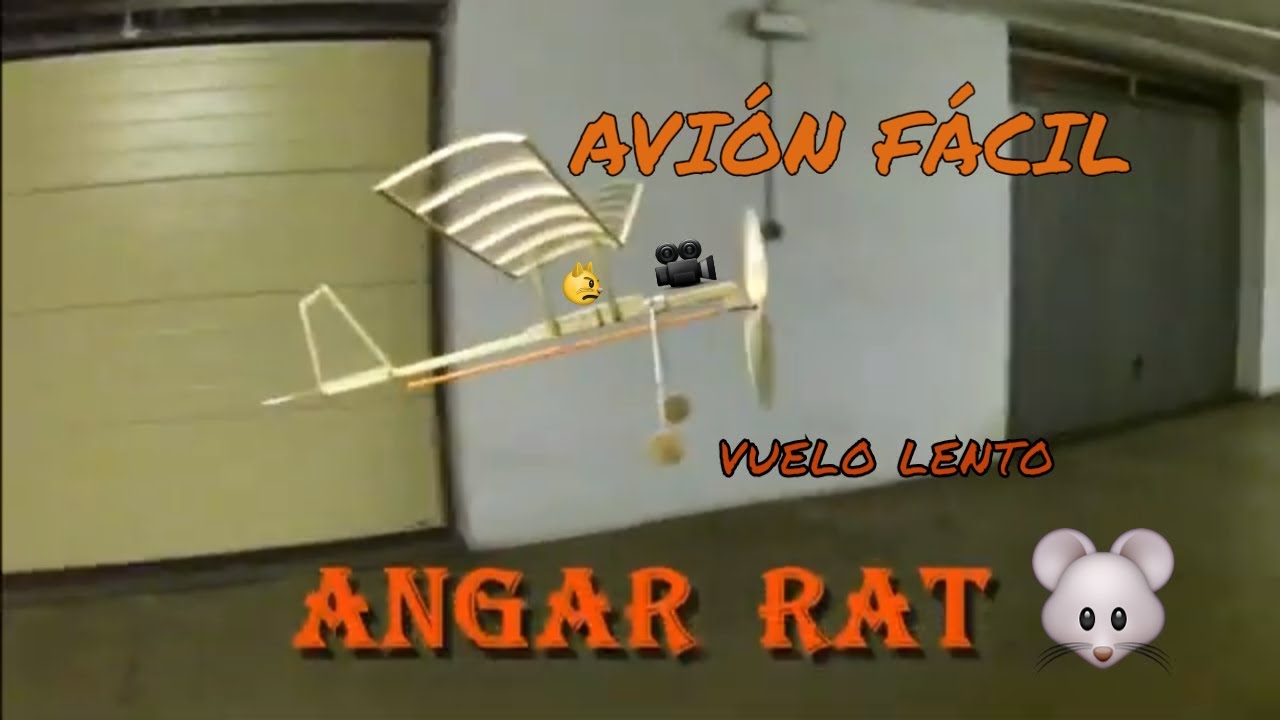 Avión con motor de gomas HANGAR RAT