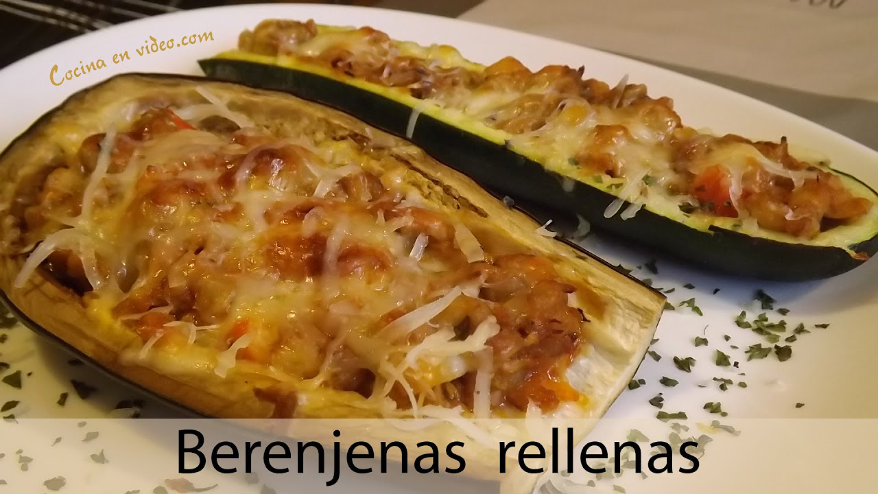 BERENJENA RELLENA con ATÚN | Grilled eggplant \u0026 courgette