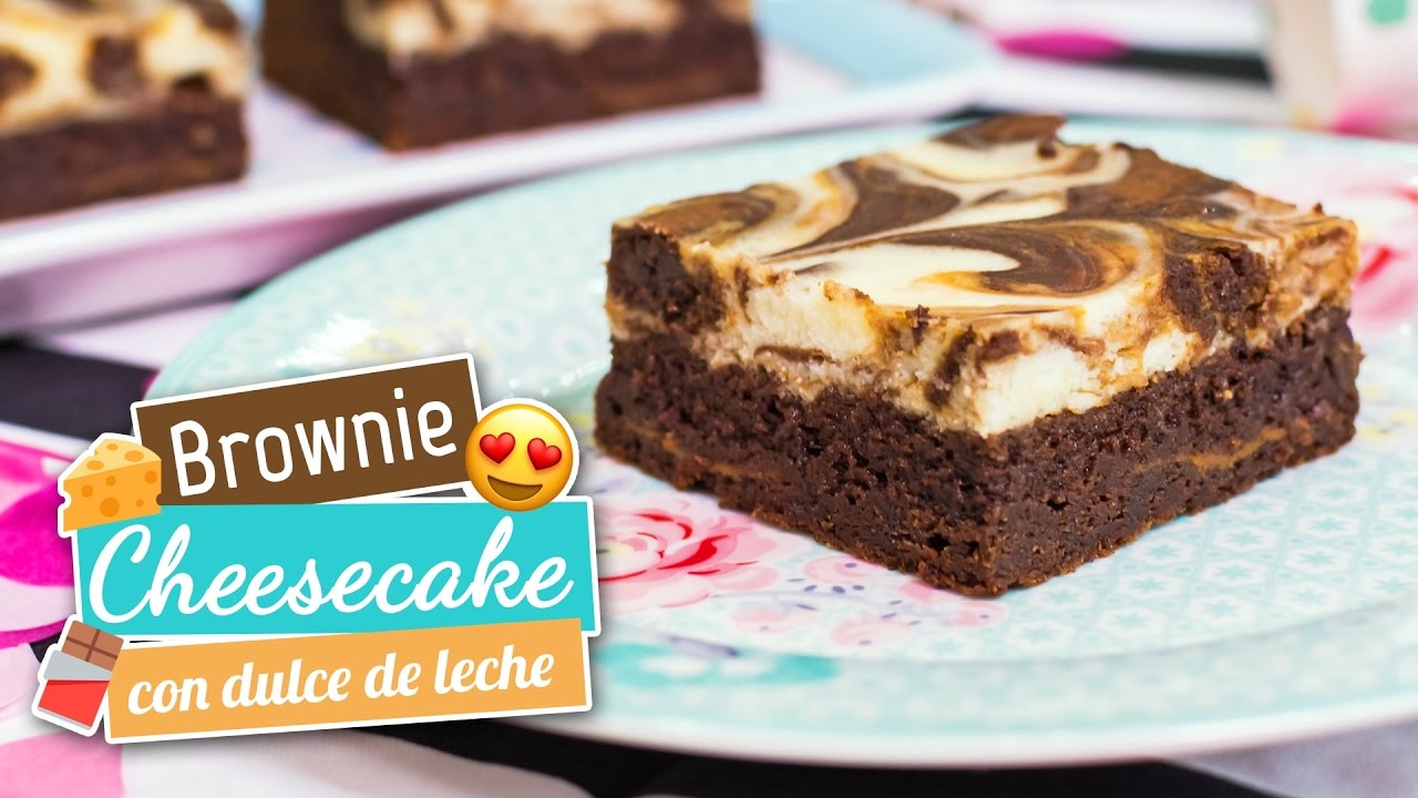 Brownie cheesecake con dulce de leche | Quiero Cupcakes!