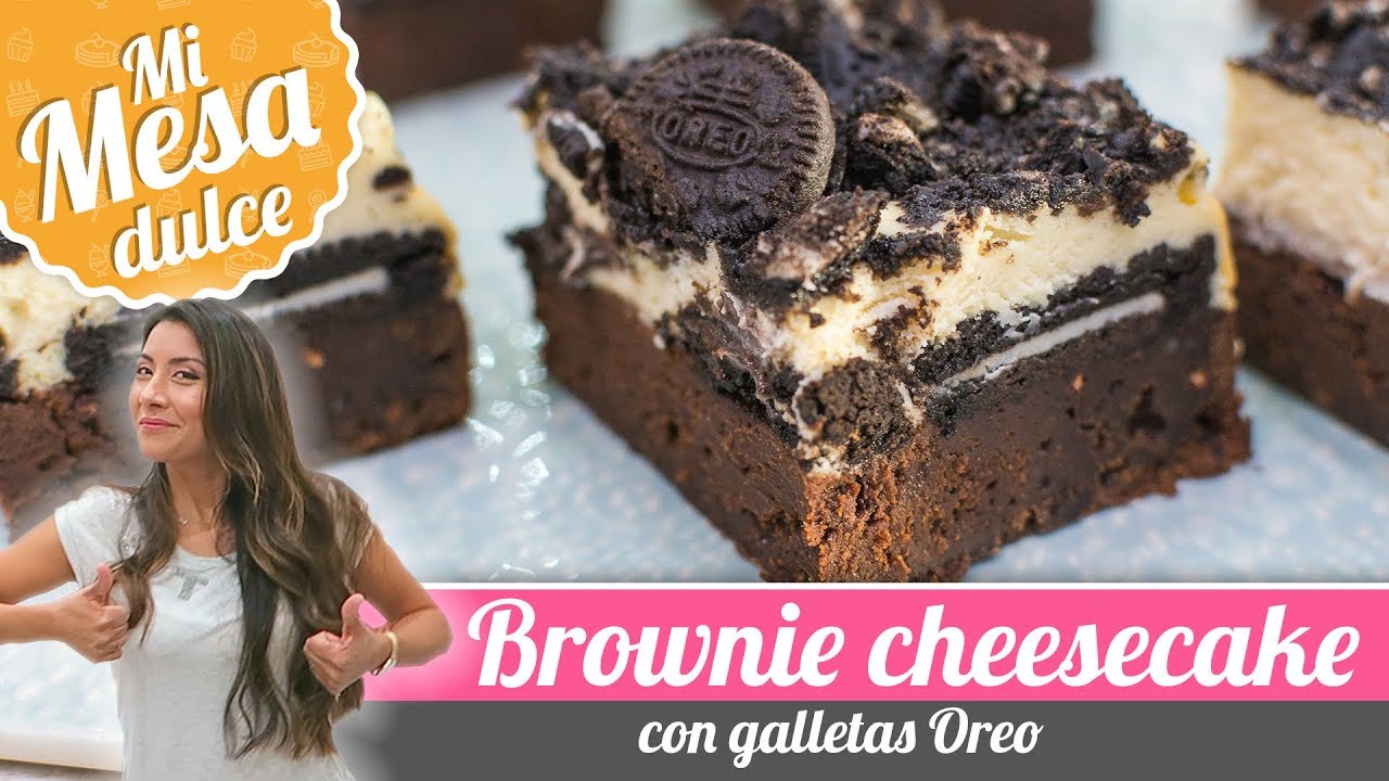 BROWNIE CHEESECAKE DE OREO | MESA DULCE DE PAM | Quiero Cupcakes!
