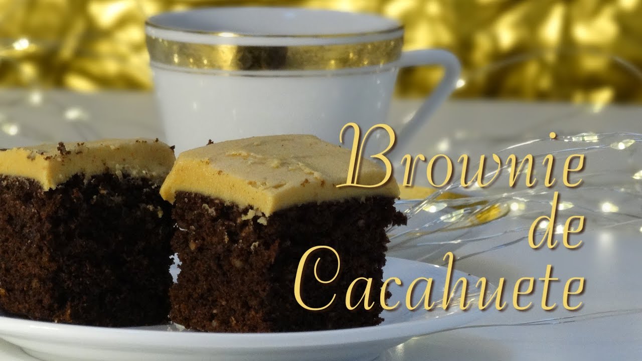 BROWNIE DE CHOCOLATE Y CACAHUETE | Brownie de maní
