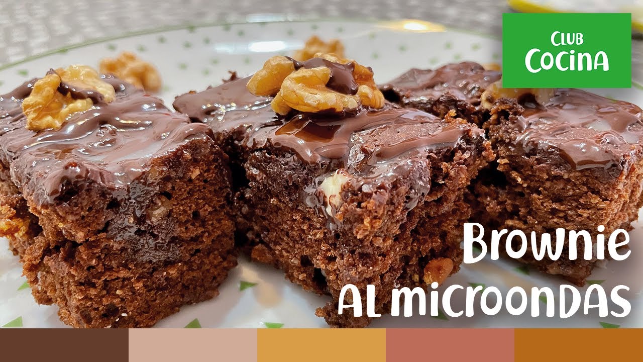 Brownie saludable en microondas Receta fit, sencilla y rápida 【 2024