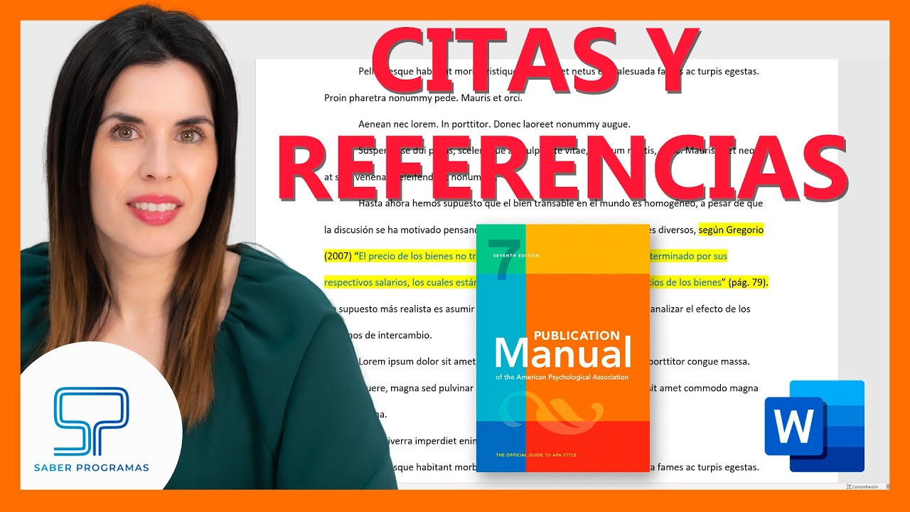 🟠 CITAS y REFERENCIAS APA 7ma edición | Normas APA séptima ed. |