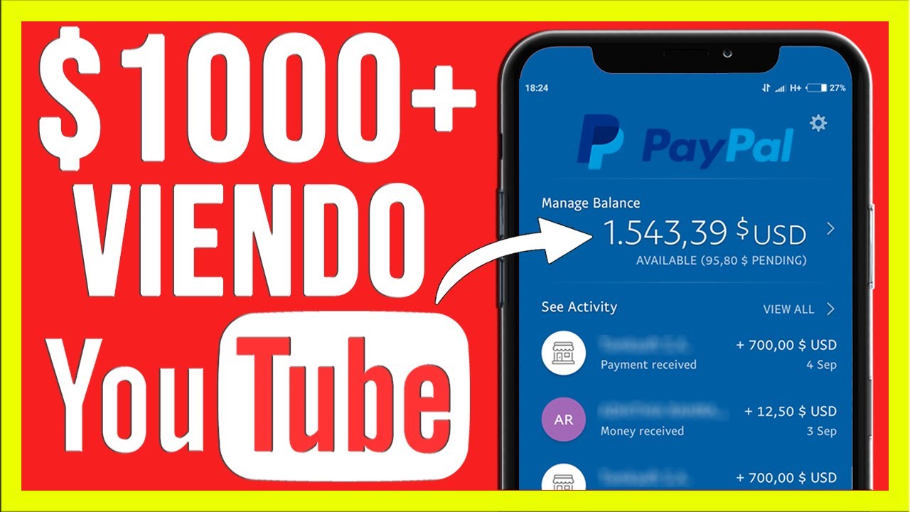 🔴 Como GANAR DINERO por Internet Viendo VIDEOS de YouTube 2021 - Ganar Dinero para PayPal