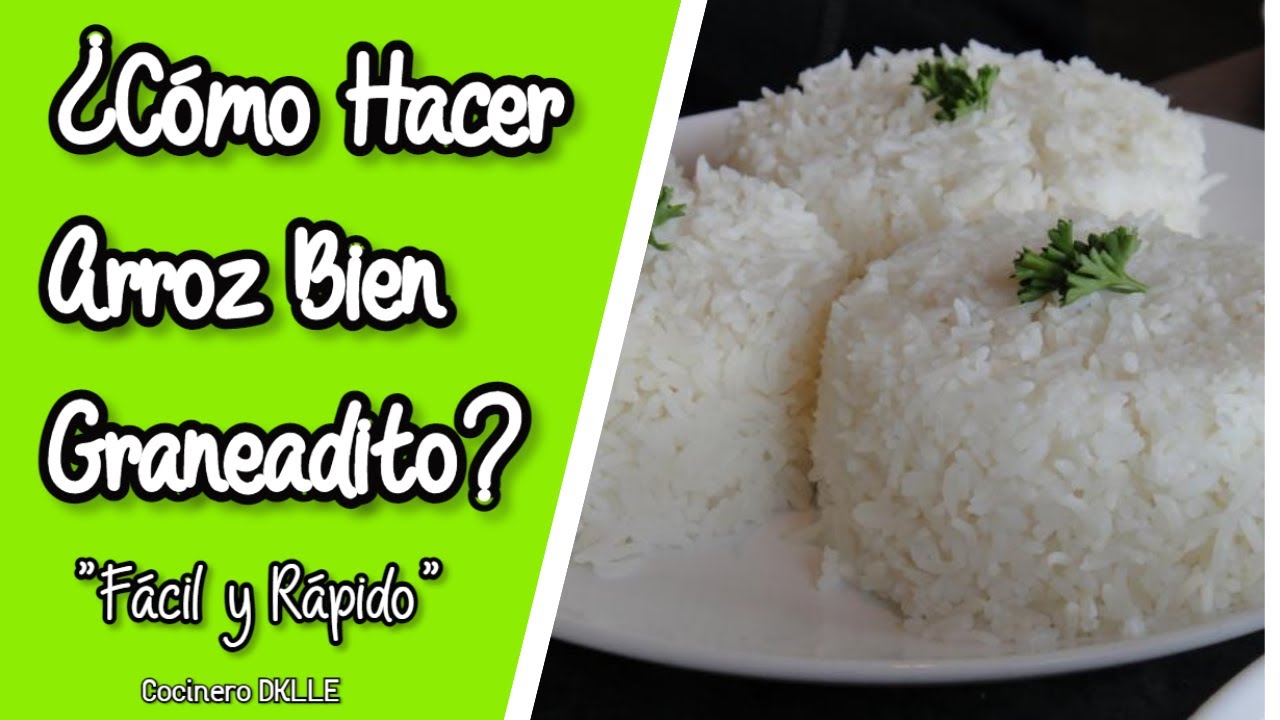 Como Hacer ARROZ BLANCO PERFECTO! ?? | Arroz GRANEADO Fácil y Rápido