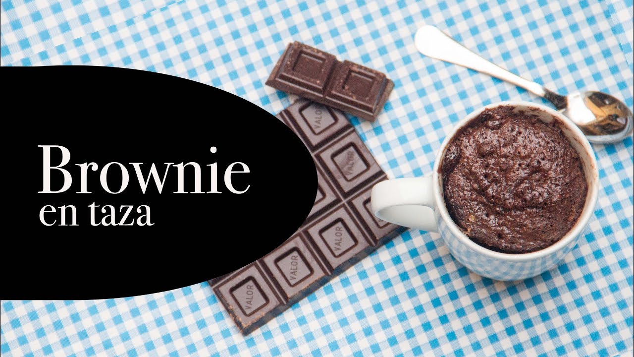 Cómo hacer Brownie de chocolate en taza - Microondas en 2 minutos - Bizcocho sin horno