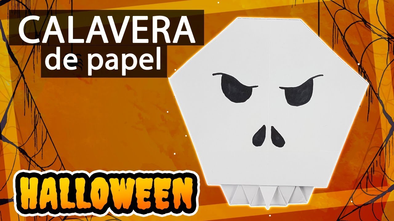 ? Cómo hacer CALAVERA de papel fácil para Halloween