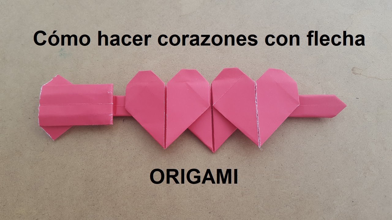 ?? Cómo hacer ? CORAZONES ? en Origami FÁCIL ✅ | Corazones de papel Papiroflexia