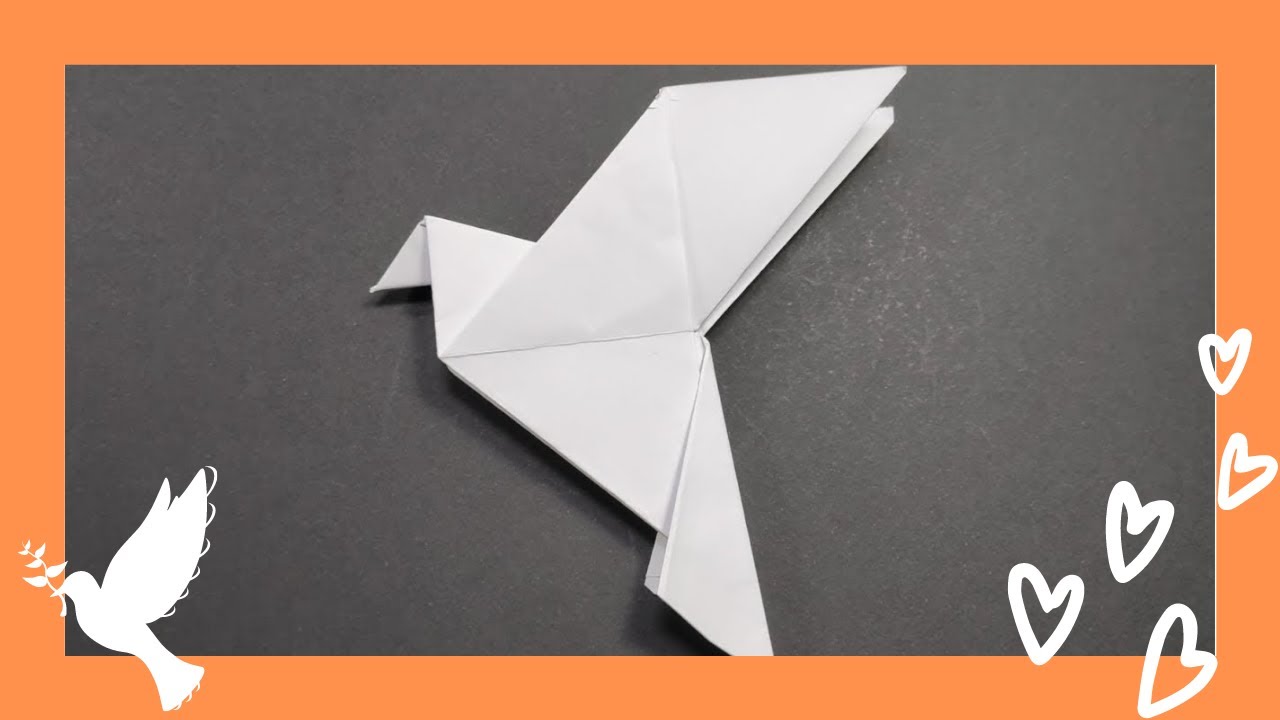 ?️Como hacer la PALOMA DE LA PAZ. Origami.❤️?️