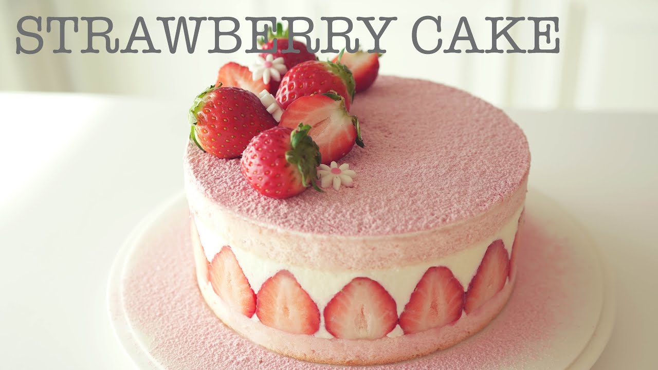 Cómo hacer pastel de fresas /How to make Strawberry Cake