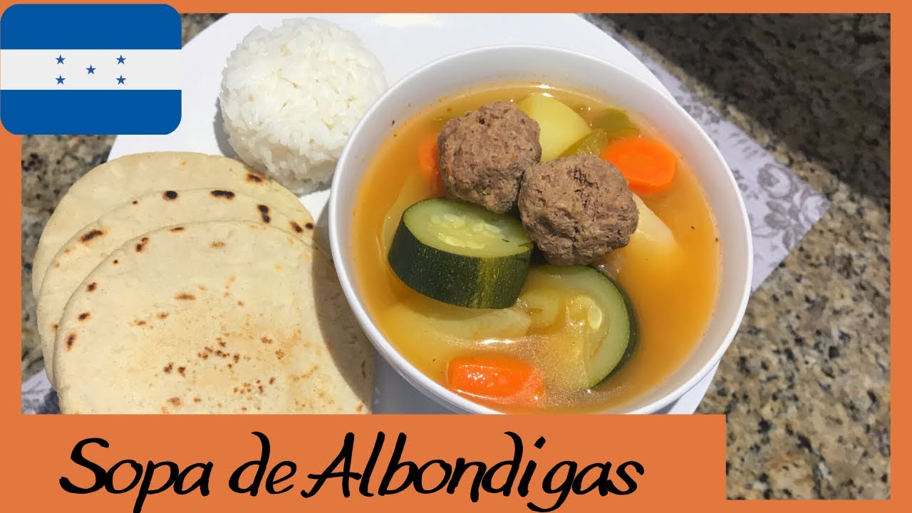 Como Hacer SOPA de ALBONDIGAS Hondureña ??| MEATBALL Soup