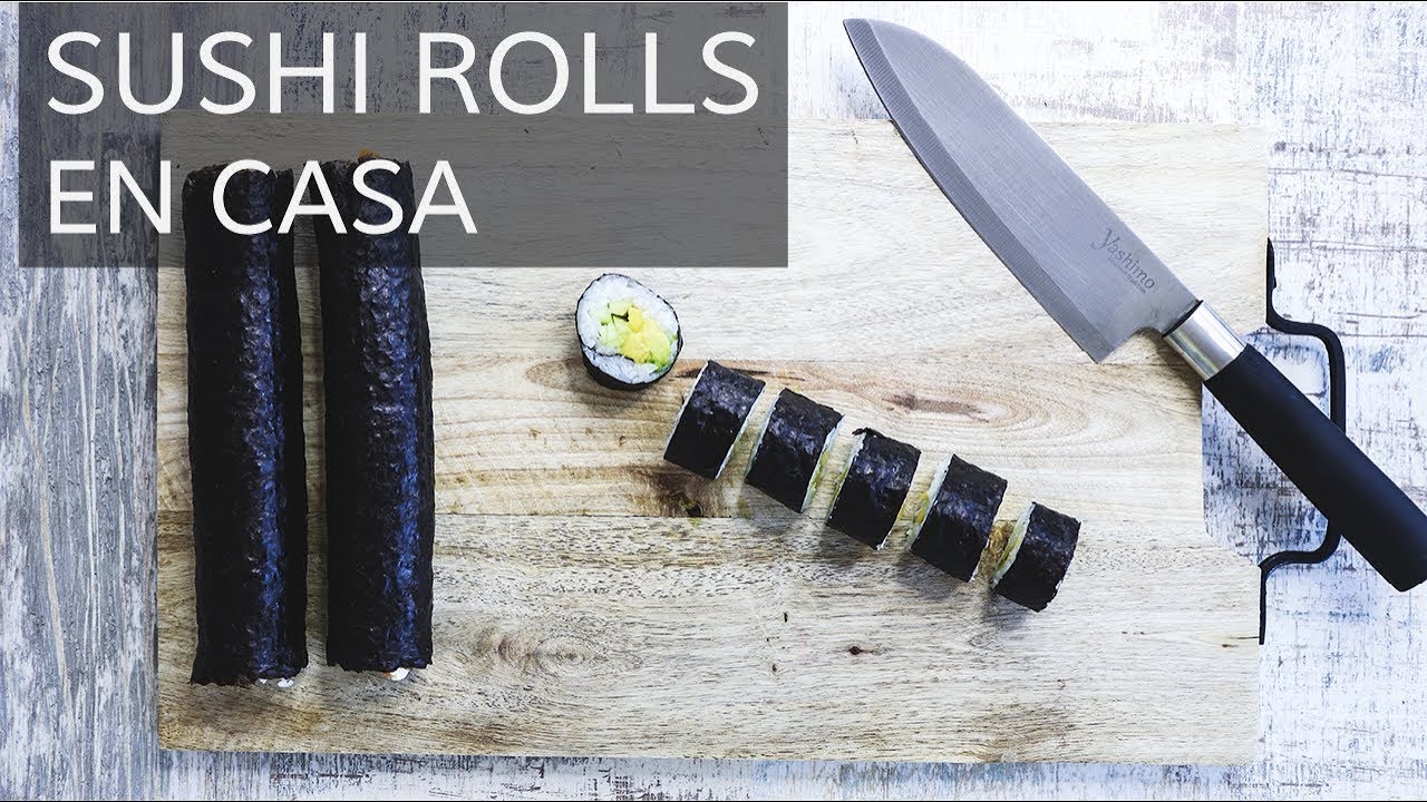 Cómo hacer sushi en casa | Rollito de sushi vegano, vegetariano y de marisco
