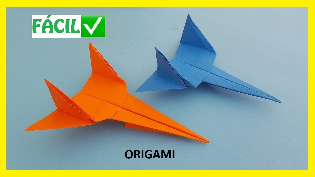 ?? Cómo hacer un AVIÓN ✈ de papel FÁCIL ✅ | Aviones de Origami PASO A PASO