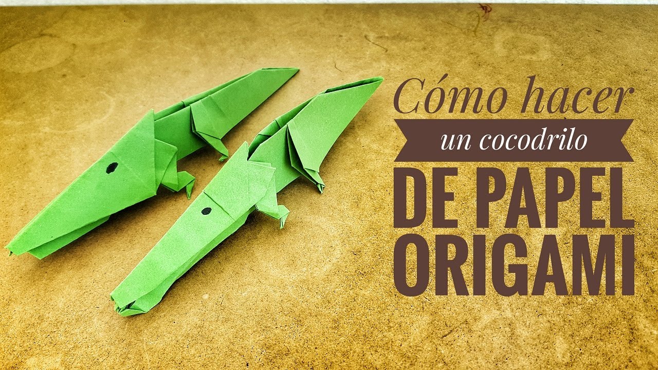 Cómo hacer un ? | COCODRILO | ? de papel - Origami { PASO A PASO } ✅