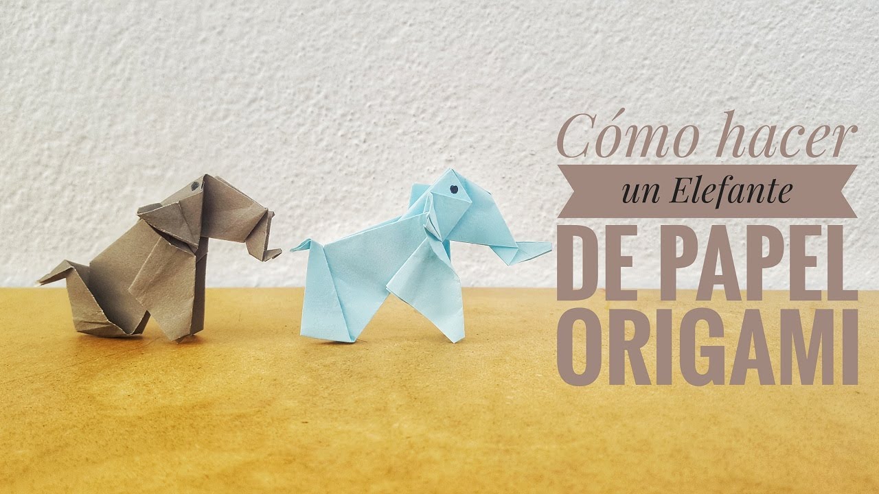 Cómo hacer un elefante ? de papel | Origami PASO A PASO ✅