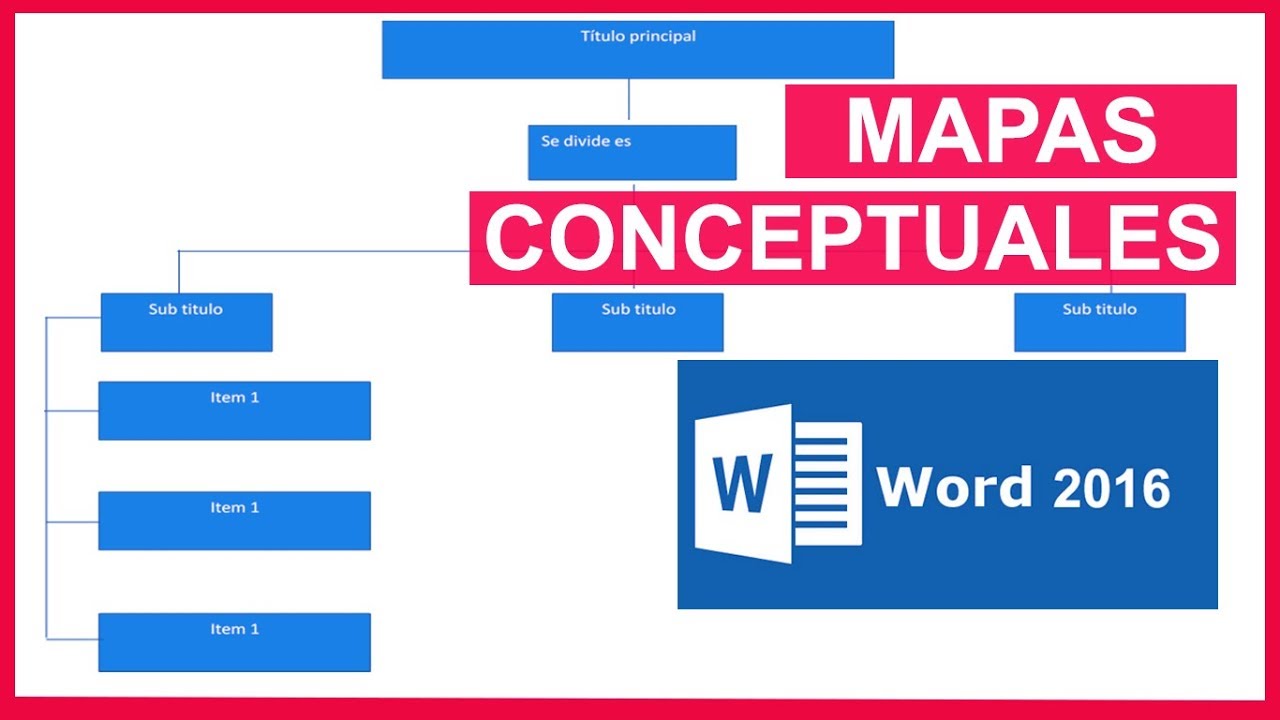 Como hacer un mapa conceptual en Word 2020