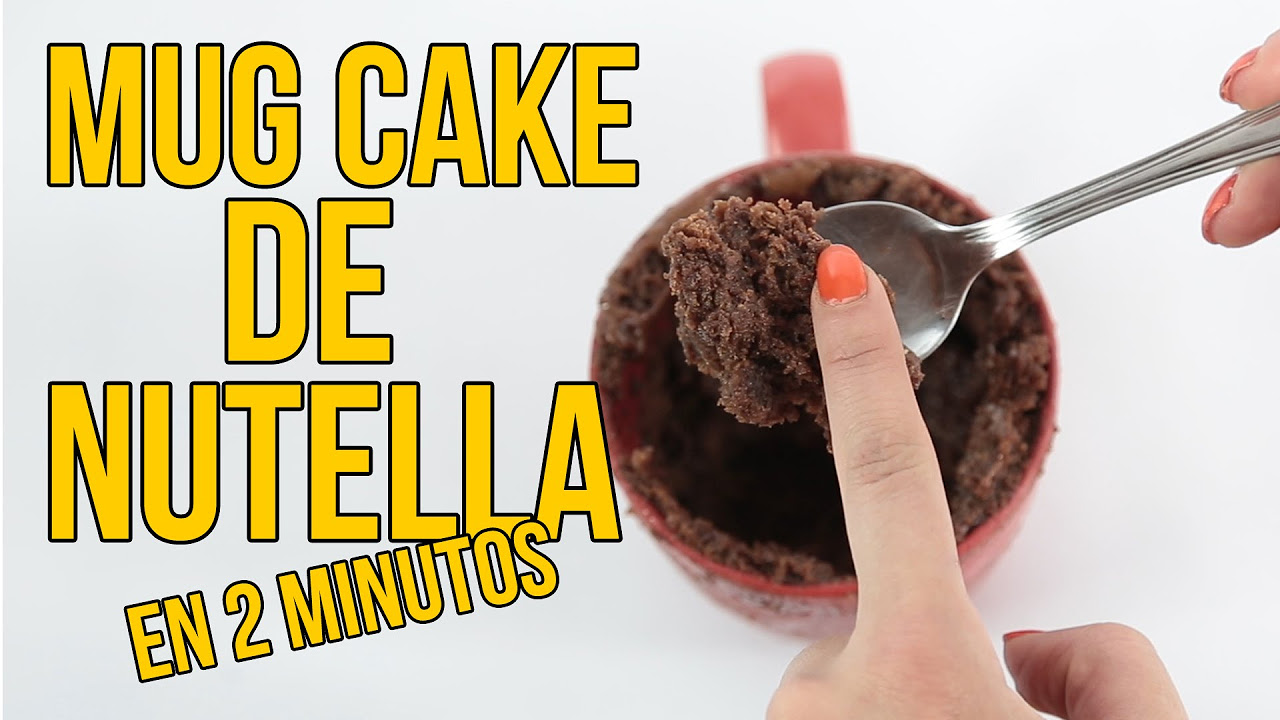 Cómo hacer un MUG CAKE de NUTELLA en 2 minutos