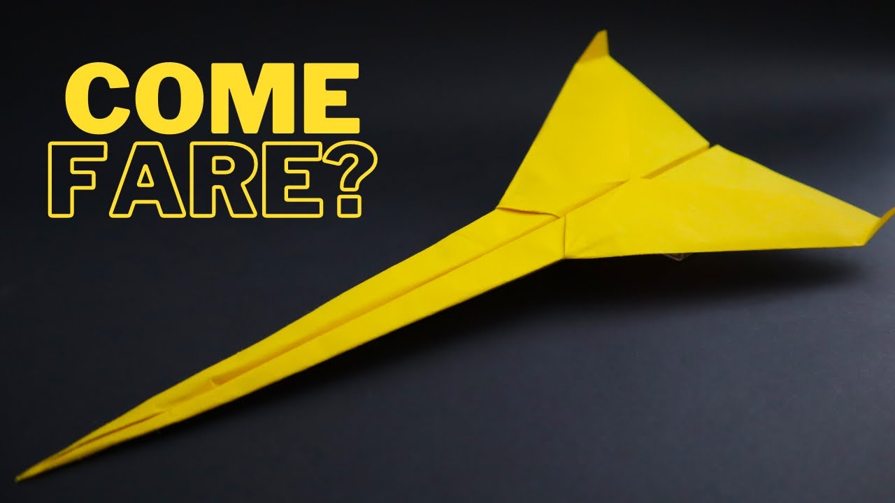 Cómo hacer un ✈️ Nuevo avión de papel ✈️ ¡Vuela mucho!