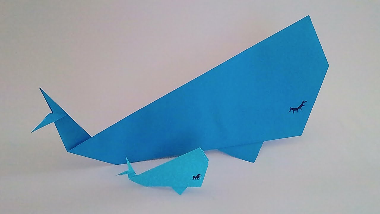 Cómo hacer una BALLENA de papel ✅| Origami PASO A PASO