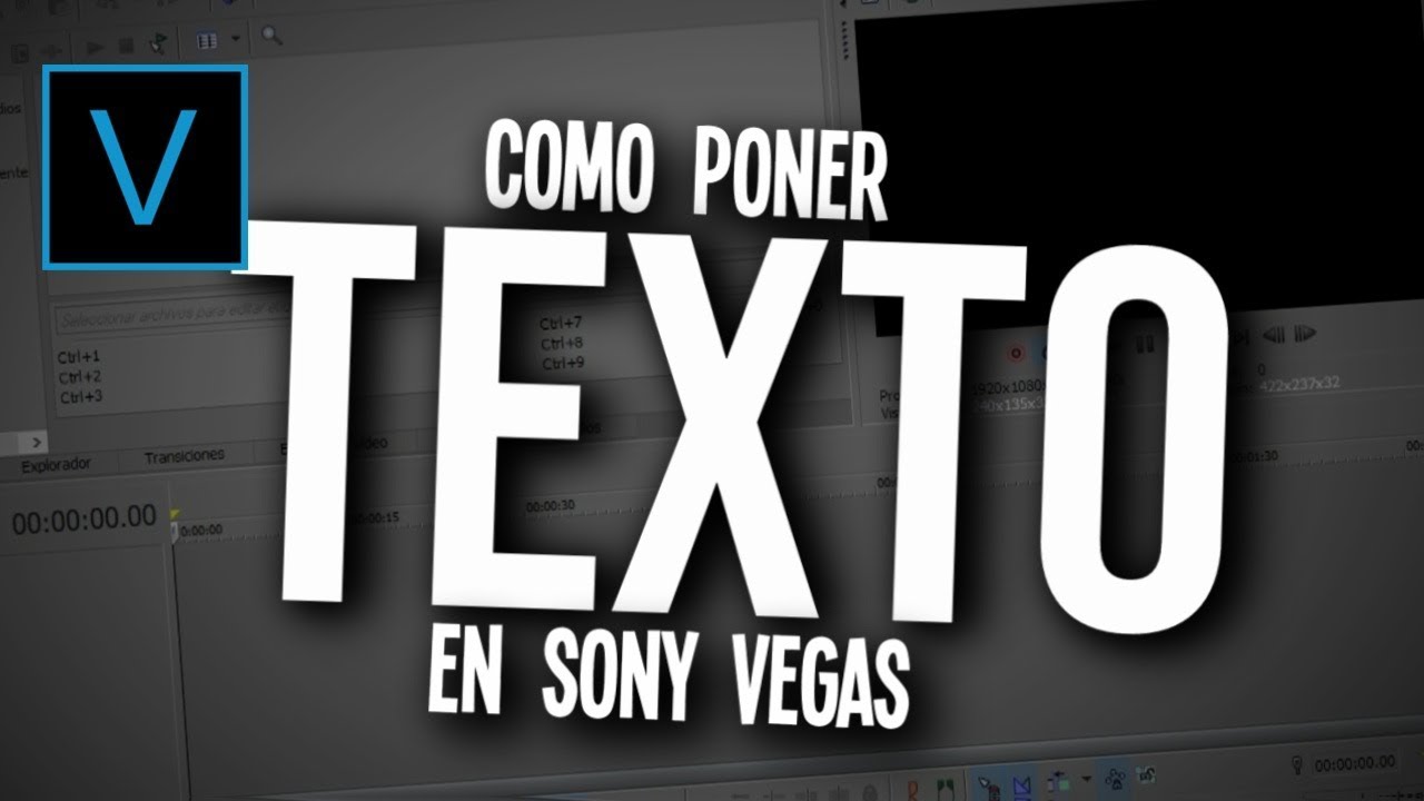 Como poner Textos en Sony Vegas Pro ll TUTORIAL