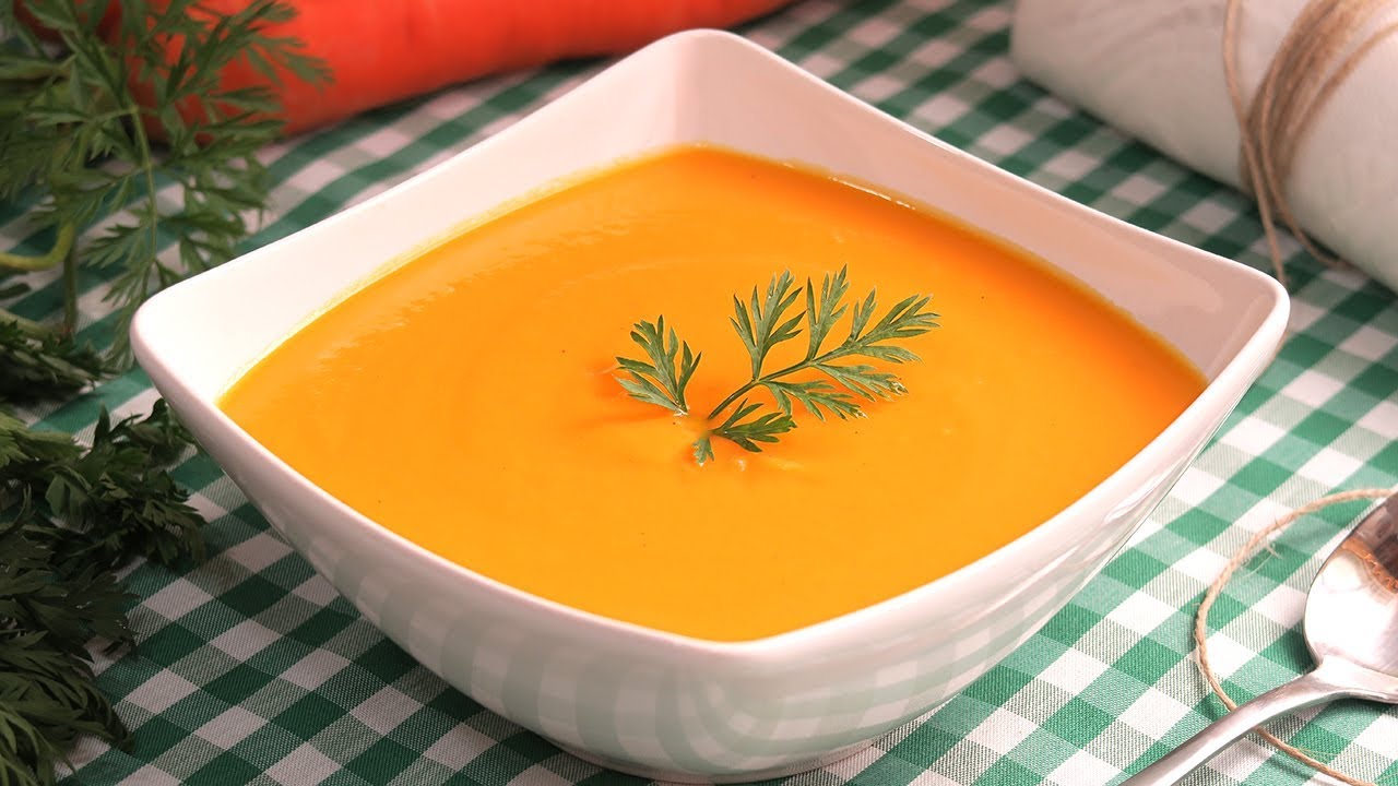 Crema de Zanahoria muy Fácil Rápida y Deliciosa