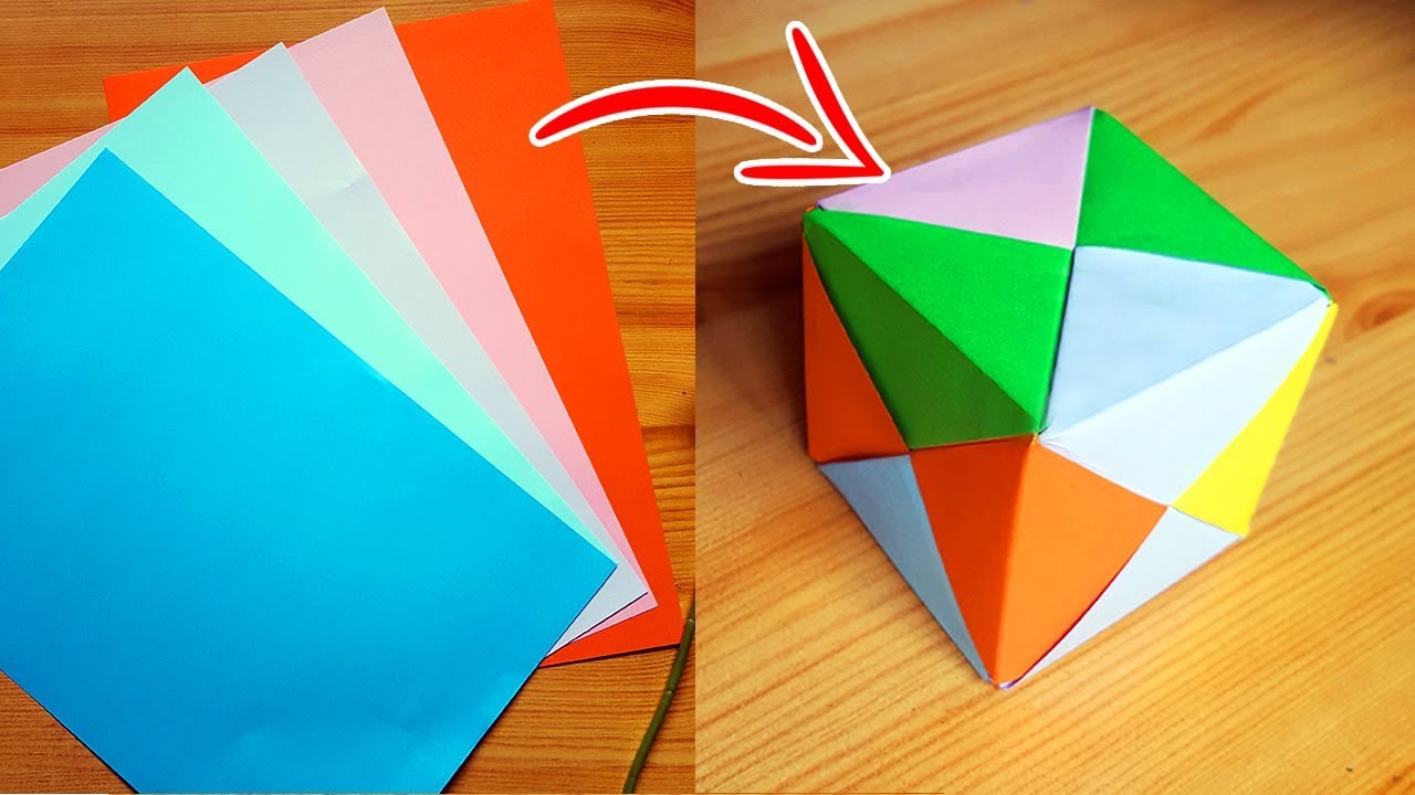 Cubo de papel | Origami, Papiroflexia y 3D