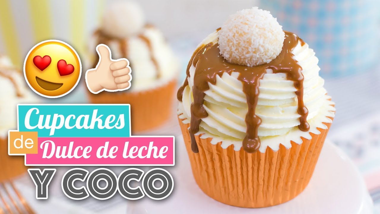 CUPCAKES DE DULCE DE LECHE Y COCO | SÚPER IRRESISTIBLES | Quiero Cupcakes!