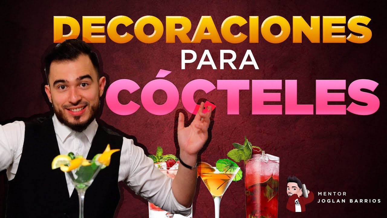DECORACIONES PARA COCTELES CLASICOS ?| Curso de Coctelería Gratuito ✅ |#05| Como ser bartender